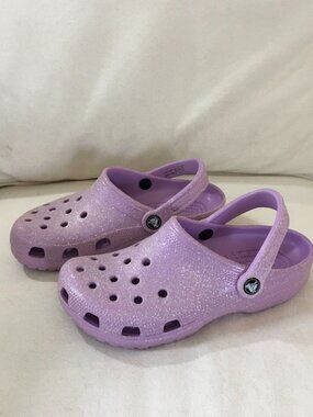 CROCS Pinkish /Purple Glitter Clog